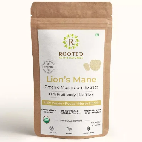 Rooted Active Naturals Lions Mane Powder (120g)