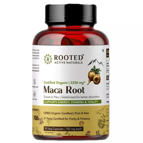 Rooted Active Naturals Maca Root  Capsules (90cap)