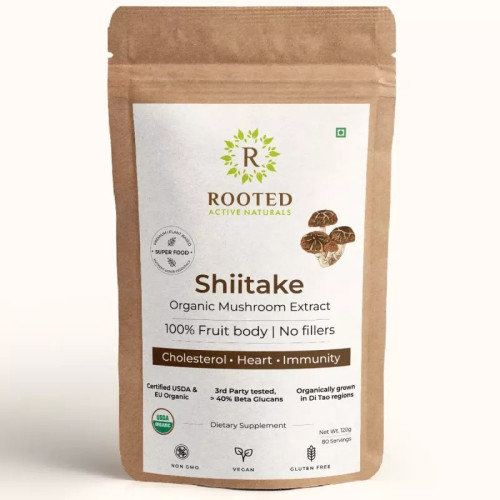 Rooted Active Naturals Shiitake Powder (120g)