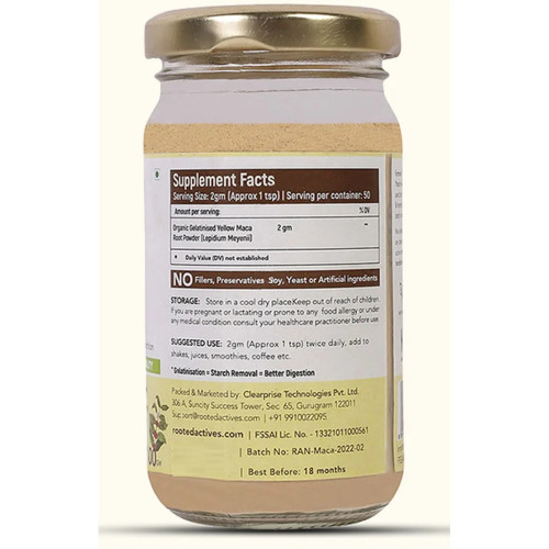 Rooted Active Naturals Maca Root Powder (100g)