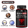 Intimify Black Bull Big Penis Size  Capsules + Big Bull Penis Enlargement Oil (30  Capsules + 15 ml) (1Pack)