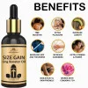 Intimify Big Hood Penis Enlargement  Capsules + Size Gain Ling Booster Oil (30  Capsules + 15 ml) (1Pack)