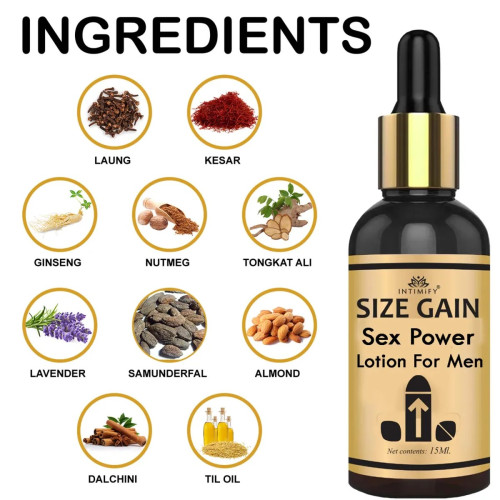 Intimify Size Gain Sex Power Lotion (15ml)