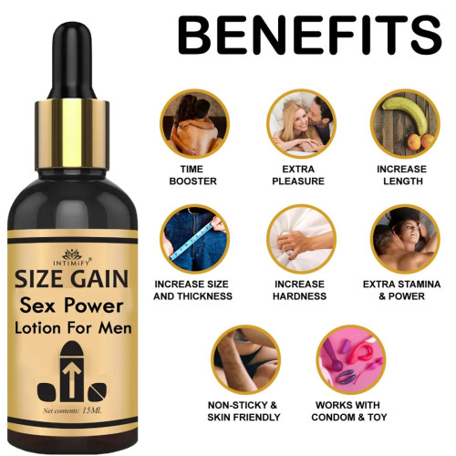 Intimify Size Gain Sex Power Lotion (15ml)