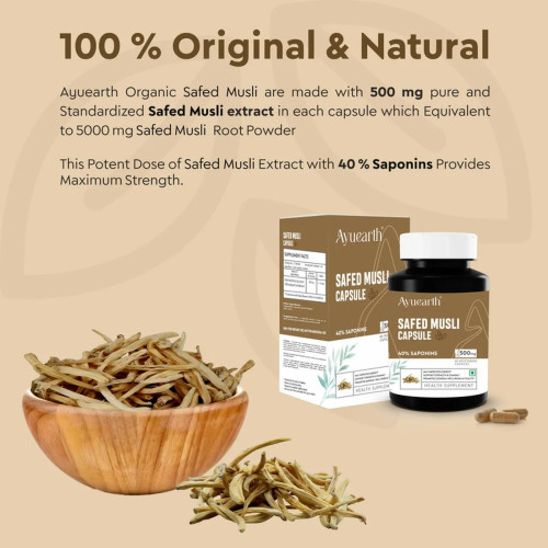 Ayuearth Safed Musli  Capsulesule (60cap)