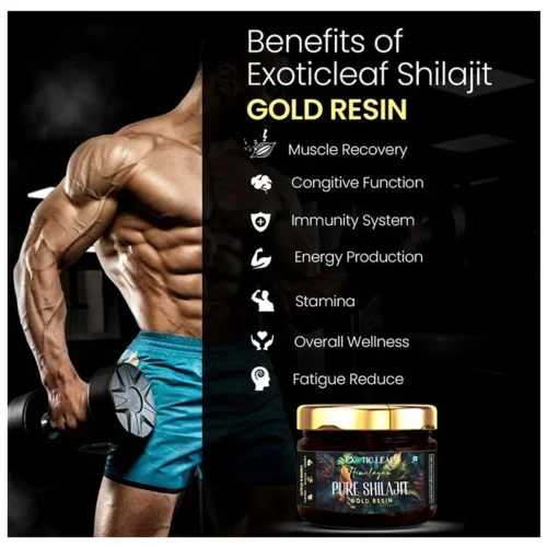 Exotic Leaf Himalayan Pure Shilajit Gold Resin (10g, Pack of 2)