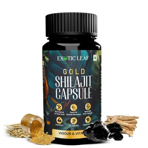 Exotic Leaf Gold Shilajit  Capsules (120cap)
