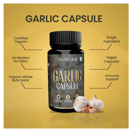 Exotic Leaf Garlic  Capsules (120cap)