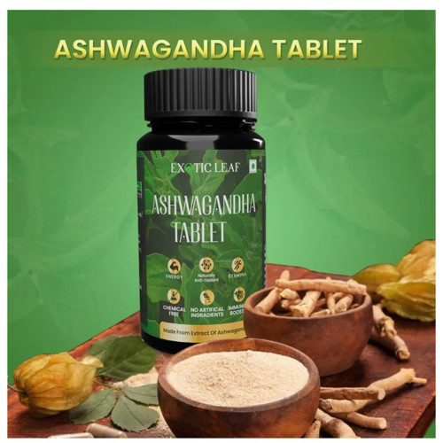 Exotic Leaf Ashwagandha  Tablet (120 Tablets)