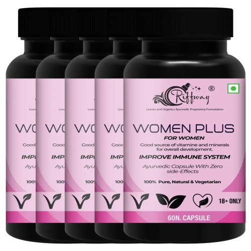 Riffway Women Plus  Capsules (60cap, Pack of 5)