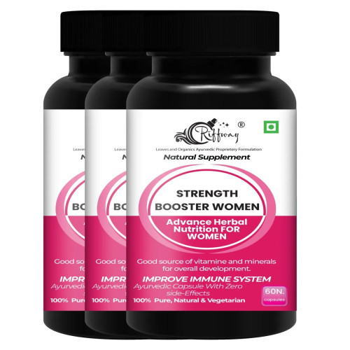 Riffway Strength Booster Women  Capsules (60cap, Pack of 3)