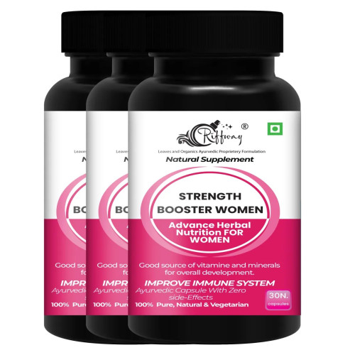 Riffway Strength Booster Women  Capsules (30cap, Pack of 3)