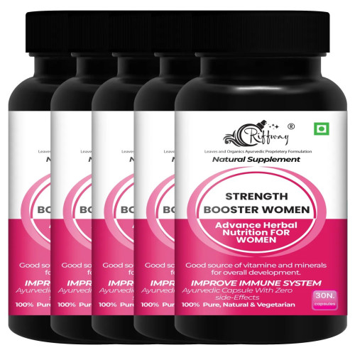 Riffway Strength Booster Women  Capsules (30cap, Pack of 5)