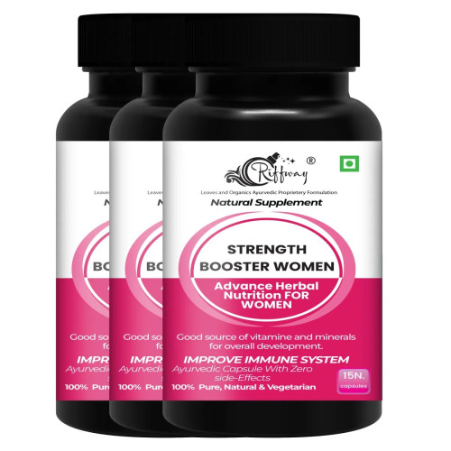 Riffway Strength Booster Women  Capsules (15cap, Pack of 3)