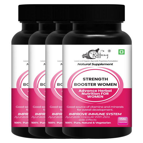 Riffway Strength Booster Women  Capsules (15cap, Pack of 4)