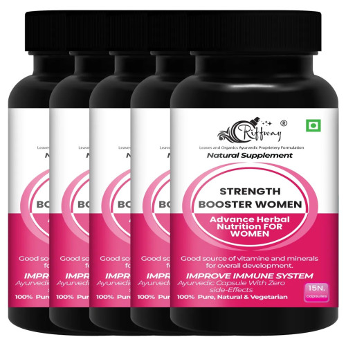 Riffway Strength Booster Women  Capsules (15cap, Pack of 5)