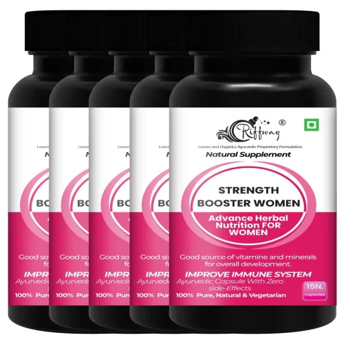 Riffway Strength Booster Women  Capsules (15cap, Pack of 5)