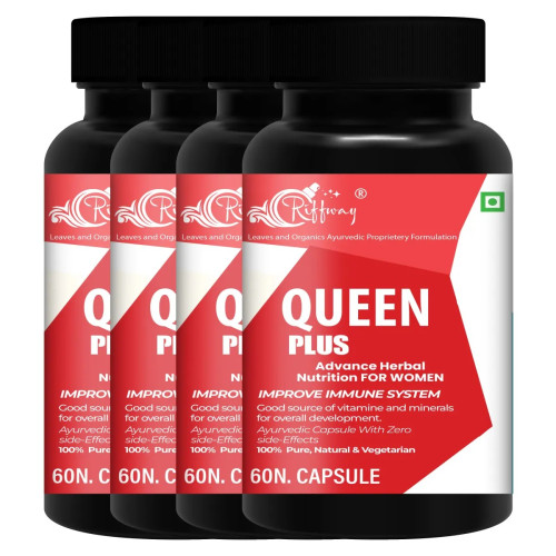 Riffway Queen Plus  Capsulesule For Women (60cap, Pack of 4)