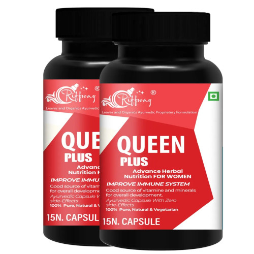 Riffway Queen Plus  Capsulesule For Women (15cap, Pack of 2)