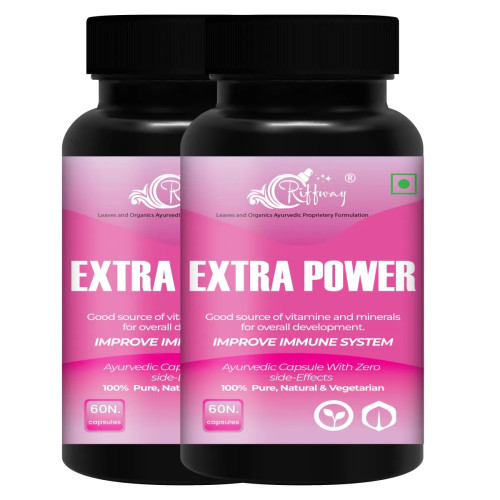 Riffway Extra Power  Capsulesule For Women (60cap, Pack of 2)
