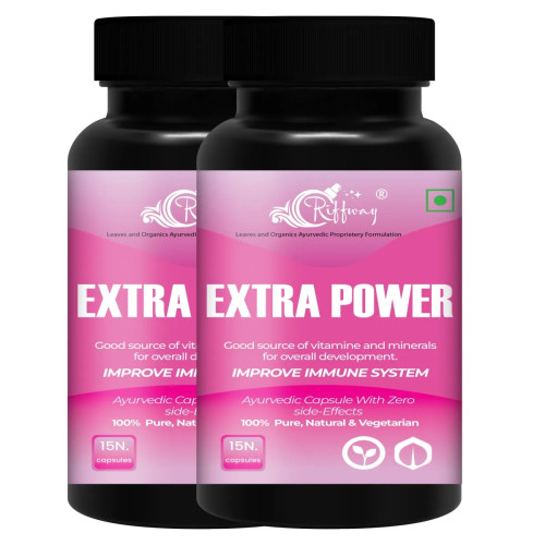 Riffway Extra Power  Capsulesule For Women (15cap, Pack of 2)