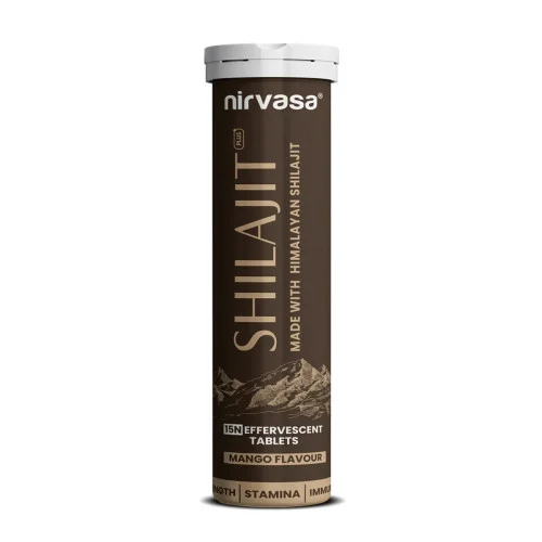 Nirvasa Shilajit Plus Effervescent  Tablets (15 Tablets)