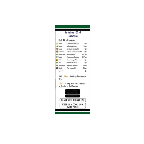 Vita Naturals Gingertus Cough Syrup (100ml)