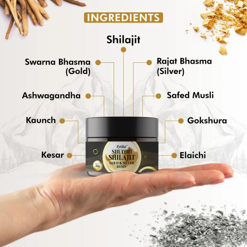 Fytika Healthcare Product Shuddh Shilajit Gold & Silver Resin (20g)