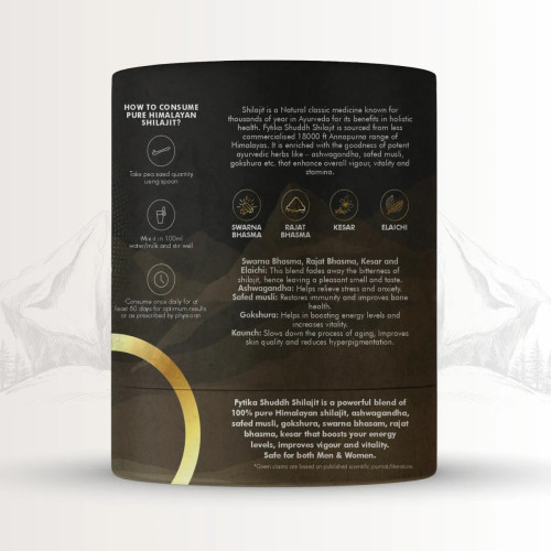 Fytika Healthcare Product Shuddh Shilajit Gold & Silver Resin (20g)