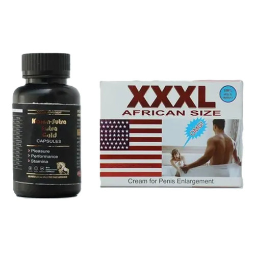 Dr Chopra Kamasutra Extra Gold  Capsules + Xxxl African Size Penis Cream For Men (60 Capsules + 10g) (1Pack)