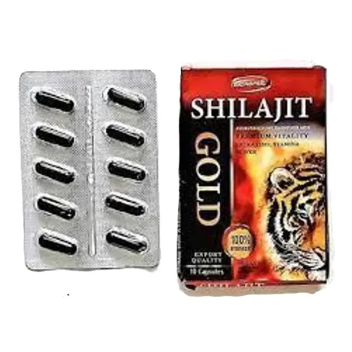 Dr Chopra Shilajit Gold + Spream Xxx Gold  Capsules (Each 10 Capsules) (1Pack)