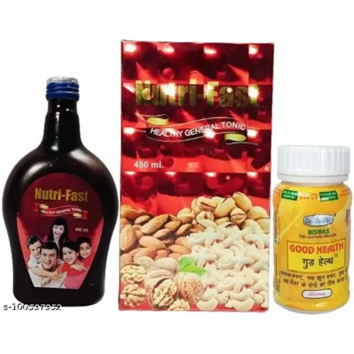 Dr Biswas Nutri-Fast Tonic + Good Health  Capsulesule (450ml + 50 Capsules) (1Pack)