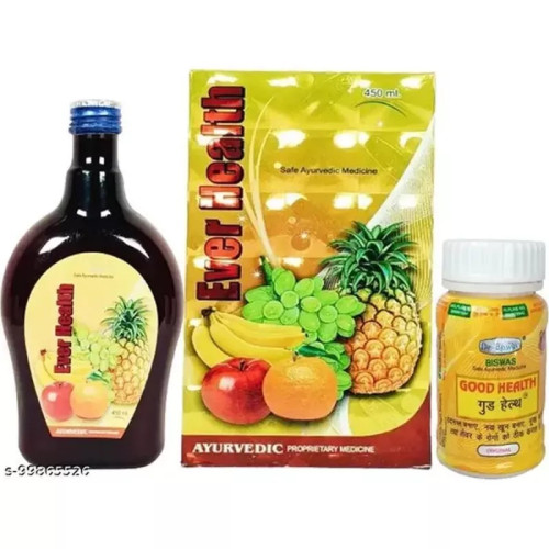 Dr Biswas Ever Health Tonic + Good Health  Capsulesule (450ml + 50 Capsules) (1Pack)