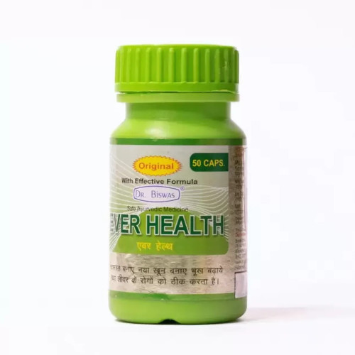 Dr Biswas Mahashakti Shalsa Syrup + Ever Health  Capsulesule (450ml + 50 Capsules) (1Pack)