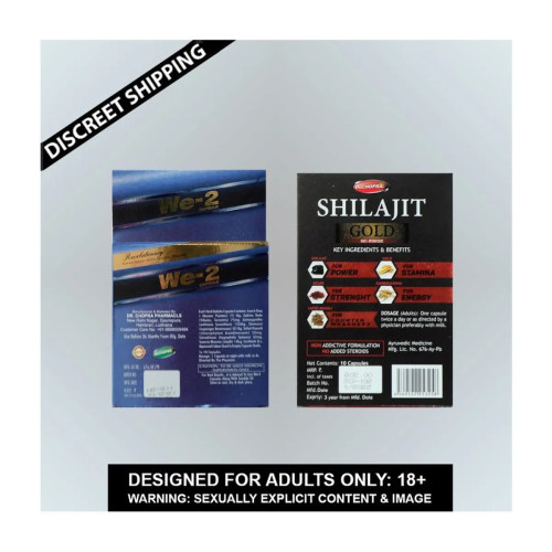 Roy Biotech We 2  Capsulesule + Shilajit Gold  Capsulesule (Each 10 Capsules) (1Pack)