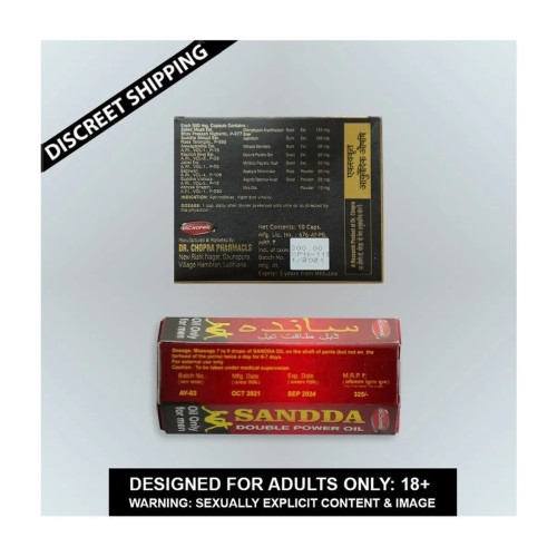 Dr Chopra Xtra Power Musli  Capsulesule + Sandda Double Power Oil (10 Capsules +15ml) (1Pack)