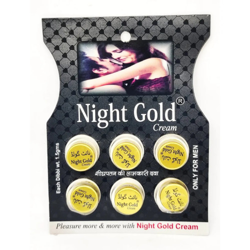 Joy Life Night Gold Delay Cream (Tube) (1.5g, Pack of 6)