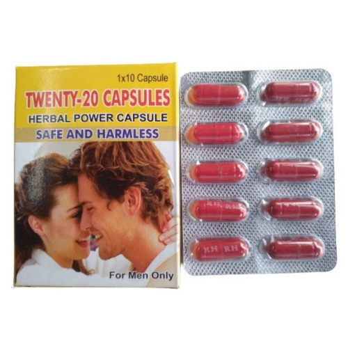 Rana Herbals Twenty 20 Herbal Power  Capsulesule For Men (10cap)