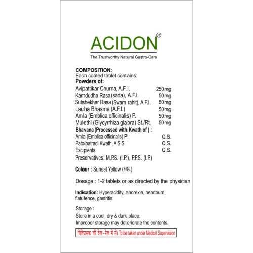Sdh Naturals Acidon  Tablet (10x30  Tabletss) (300 Tablets)