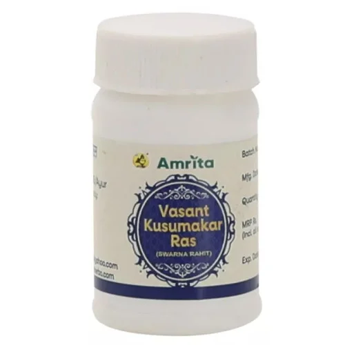 Amrita Vasant Kusumakar Ras (Swarna Rahit) (30 Tablets)