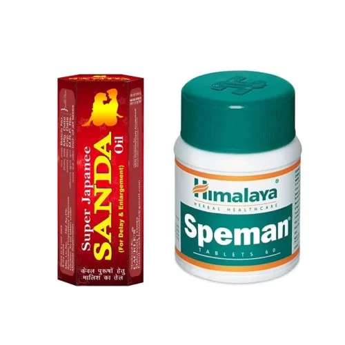 Cackle's Super Japanee Sanda Oil + Himalaya Speman  Tablet For Men (15ml + 60 Capsules) (1Pack)