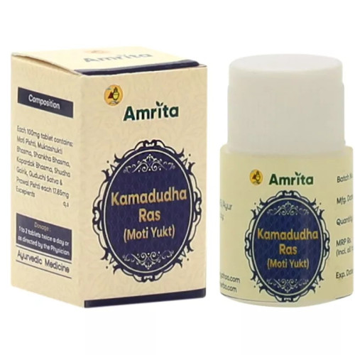 Amrita Kamdudha Ras Moti  Tablets (30 Tablets)