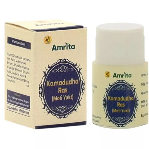 Amrita Kamdudha Ras Moti  Tablets (30 Tablets)