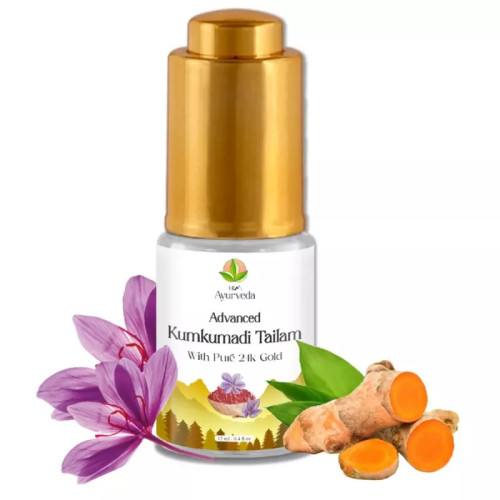 HIM Ayurveda Advanced Kumkumadi Tailam 24K Gold (12ml)