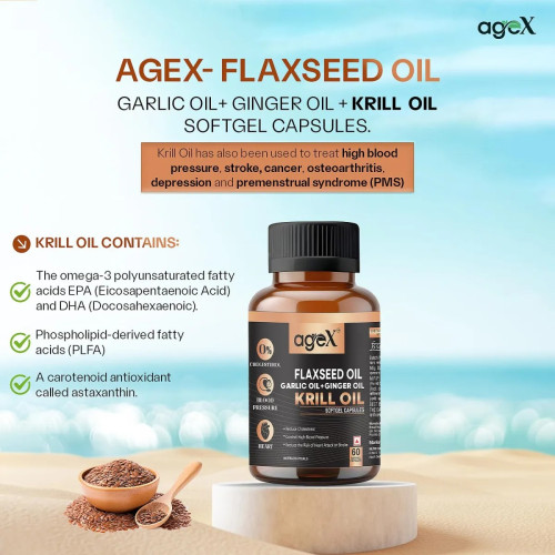 Agex Krill Oil Softgel  Capsules (60cap)