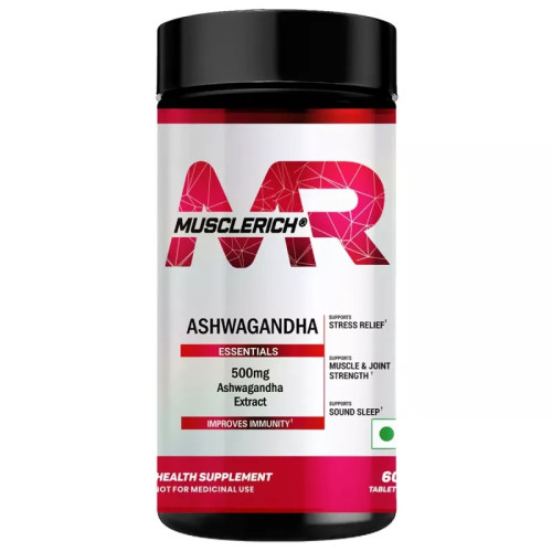 Muscle Rich Ashwagandha 500mg (60 Tablets)