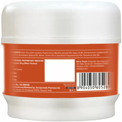 Jiva Ayurveda Pain Calm Balm (25g)