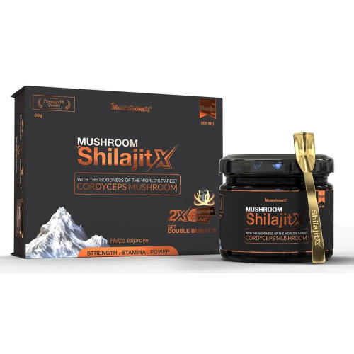 Mushroomex Mushroom Shilajitx Resin With Cordyceps Mushrooms (20g)