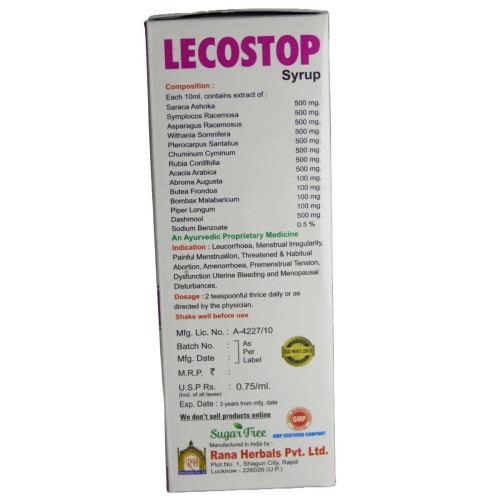 Rana Herbals Lecostop Syrup (200ml)