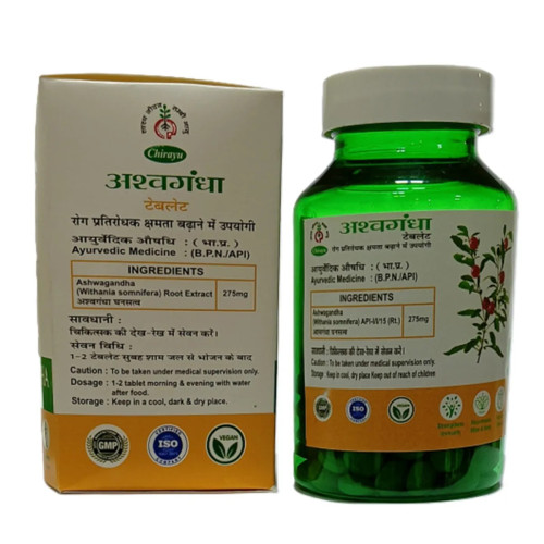 Chirayu Pharmaceuticals Ashwagandha  Tablets (60 Tablets)